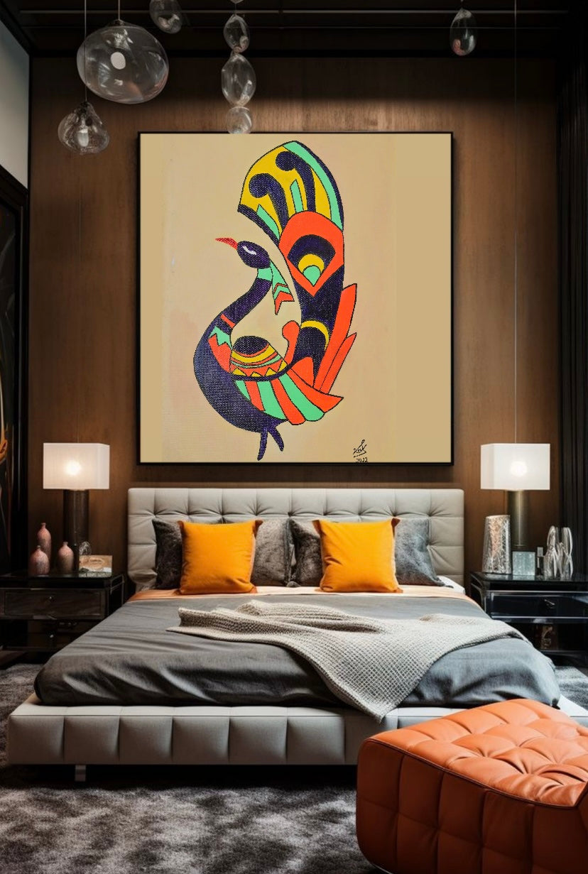 Madhubani Peacock
